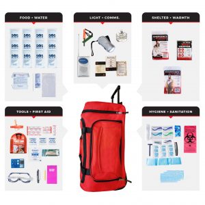 1 Person Essential Survival Kit (72+ Hours) SKXK-BWB