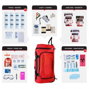 4 Person Essential Survival Kit (72+ Hours) SKX4-BWB