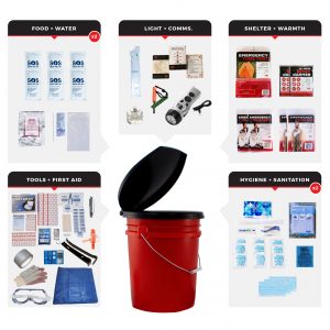 2 Person Bucket Survival Kit (72+ Hours) GOK2P